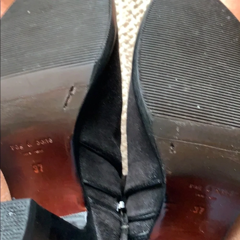 rag & bone Black Suede Ankle Booties